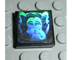 Tile 2 x 2 with HP Dumbledore Hologram Pattern (Sticker) - Sets 4708 / 4709