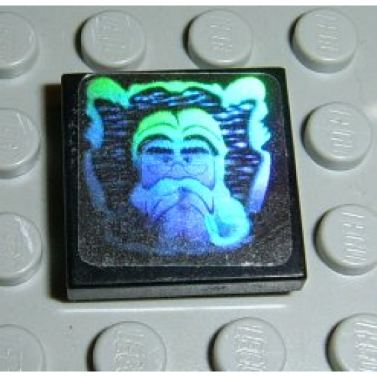 Tile 2 x 2 with HP Dumbledore Hologram Pattern (Sticker) - Sets 4708 / 4709