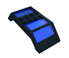 Window 4 x 10 x 2 Roof Slope Double, Trans-Dark Blue Glass