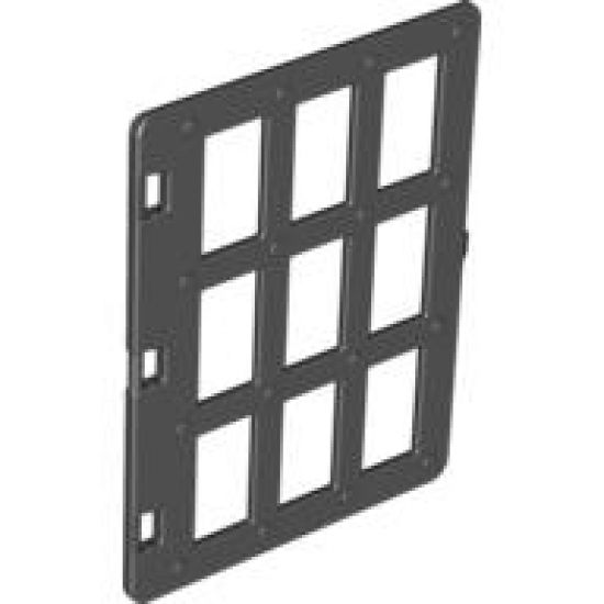 Duplo, Building Door / Window Pane 1 x 4 x 4 with Nine Panes