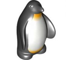 Duplo Penguin, Split Feet, Eyes Squared