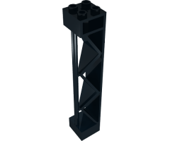 Support 2 x 2 x 10 Girder Triangular Vertical - Type 2 - Open Side Top, 1 Post & 1 Panel