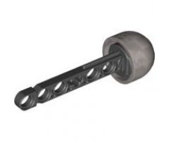Projectile Launcher Arrow, Liftarm Shaft with Solid Flat Silver Rubber End
