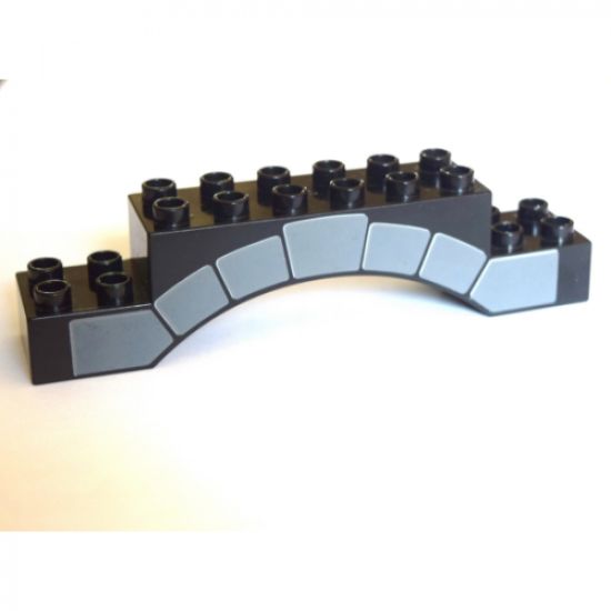 Duplo, Brick 2 x 10 x 2 Arch with Stonework Pattern