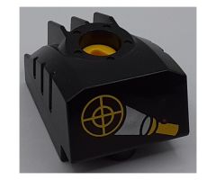 Duplo, Toolo MyBot Engine Program Brick with Yellow Torch / Flashlight and Target Pattern
