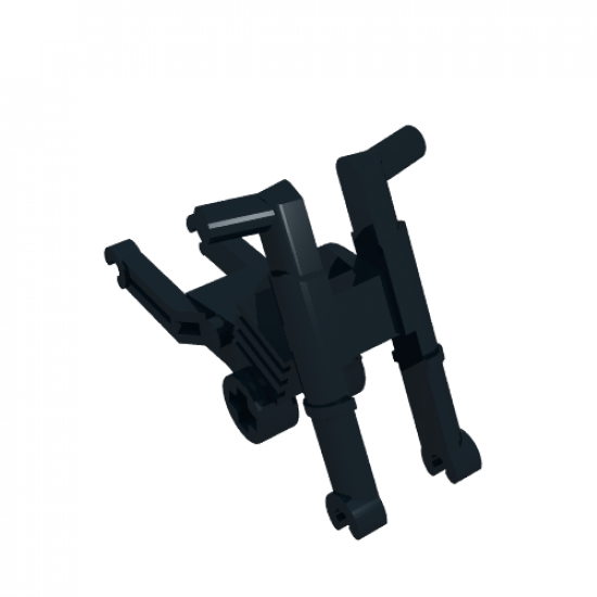Riding Cycle Motorcycle Chassis, Short Fairing Mounts and Foot Pegs