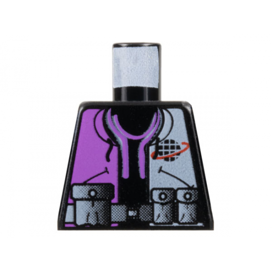 Torso Alpha Team Logo, Purple Shirt and 3 Pockets on Belt Pattern