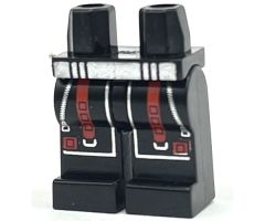 Hips and Legs with Alpha Team Arctic Silver Zippers and Red Straps Pattern