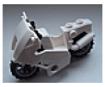 Riding Cycle Motorcycle City with Black Chassis (Long Fairing Mounts) and Light Bluish Gray Wheels