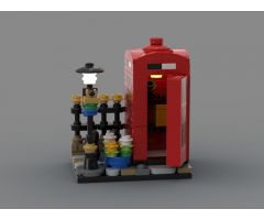 Mini lego telephone box (21347)