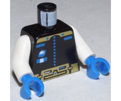 Torso Space Ice Planet Gold Pattern / White Arms / Blue Hands
