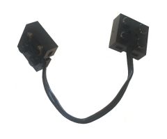 Electric, Wire with Brick 2 x 2 x 2/3 Pair, 15 Studs Long