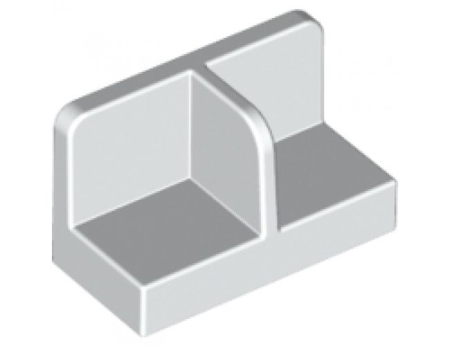 Panel 1 x 2 x 1 with Rounded Corners and Center Divider