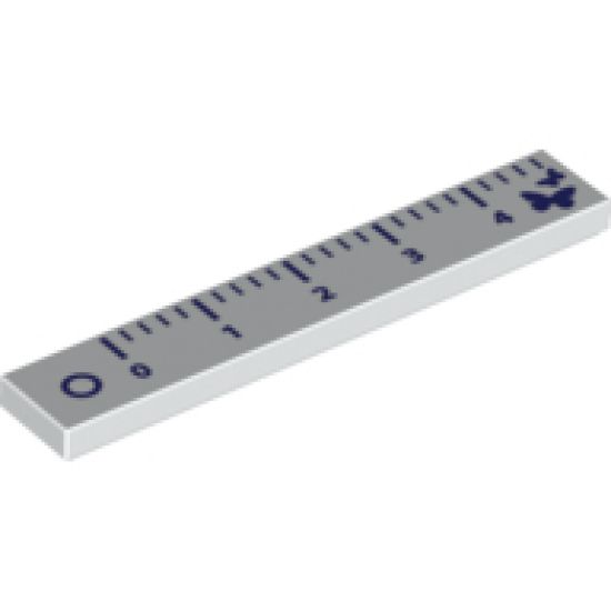 Tile 1 x 6 with Ruler Pattern