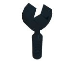 Minifigure, Utensil Tool Open End Wrench - 6-Rib Handle