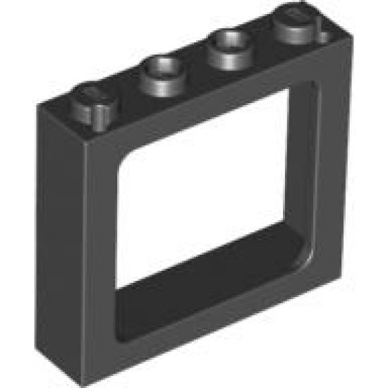 Window 1 x 4 x 3 Train - 2 Hollow Studs and 2 Solid Studs