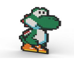 Super Mario Yoshi 8 Bit Brick Model