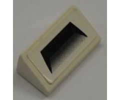 Slope 30 1 x 2 x 2/3 with Black Vent Pattern (Sticker) - Set 8186