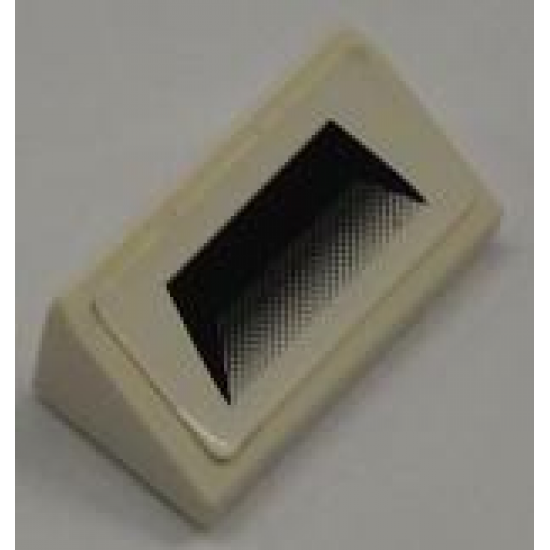 Slope 30 1 x 2 x 2/3 with Black Vent Pattern (Sticker) - Set 8186