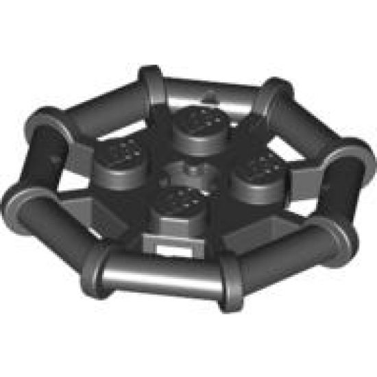 Plate, Modified 2 x 2 with Bar Frame Octagonal
