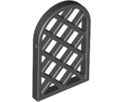 Pane for Window 1 x 2 x 2 2/3 Lattice Diamond with Rounded Top