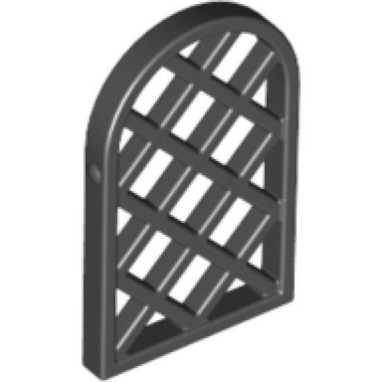 Pane for Window 1 x 2 x 2 2/3 Lattice Diamond with Rounded Top