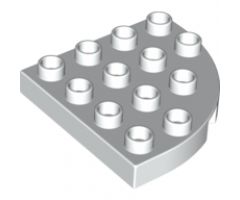 Duplo, Plate Round Corner 4 x 4