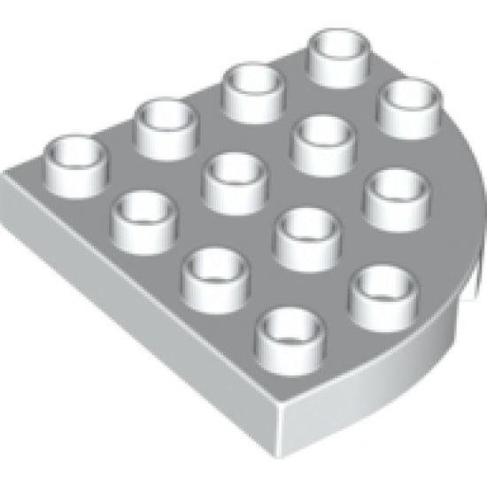Duplo, Plate Round Corner 4 x 4