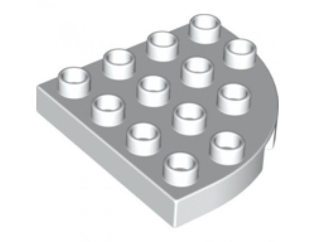 Duplo, Plate Round Corner 4 x 4