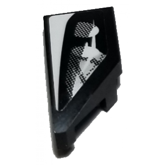 Wedge 2 x 1 with Stud Notch Left with Car Headlight Pattern (Sticker) - Set 75885