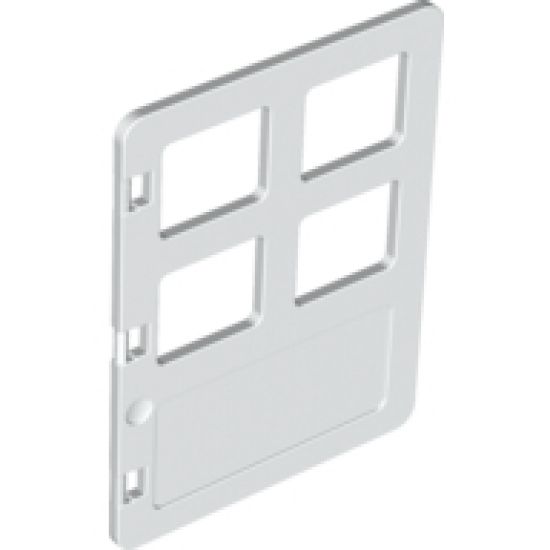 Duplo, Building Door / Window Pane 1 x 4 x 4 with Four Panes Same Size