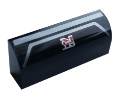 Slope, Curved 1 x 4 x 1 1/3 with 'GTR' and Silver Stripes Pattern (Sticker) - Set 76896