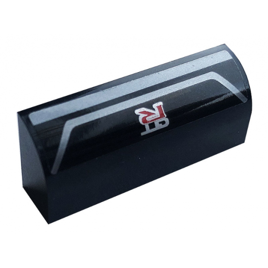 Slope, Curved 1 x 4 x 1 1/3 with 'GTR' and Silver Stripes Pattern (Sticker) - Set 76896