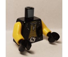 Torso Jacket, Yellow Chest, Silver Necklace with Fang Pendant and Yin Yang Belt Buckle Pattern / Yellow Arms / Black Hands