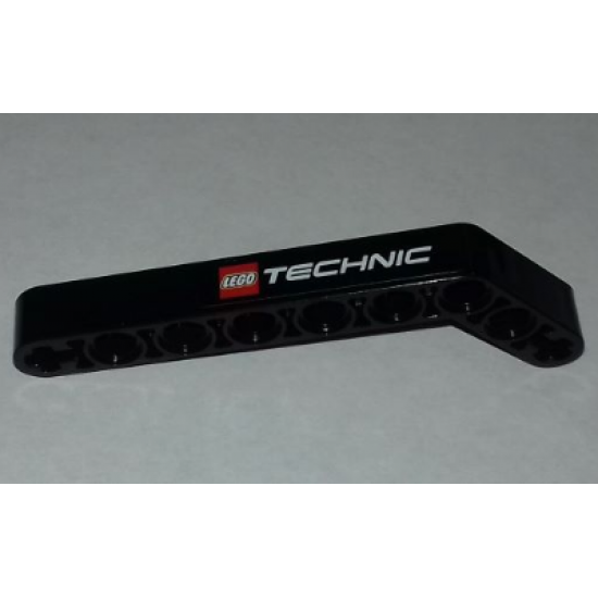Technic, Liftarm 1 x 9 Bent (7 - 3) Thick with LEGO TECHNIC Logo Pattern Model Right Side (Sticker) - Sets 9395 / 9398