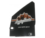 Technic, Panel Fairing #13 Large Short Smooth, Side A with 'Logging Service' and '555-9397-2012' Pattern (Sticker) - Set 9397