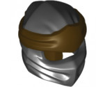 Minifigure, Headgear Ninjago Wrap Type 4 with Dark Brown Headband Pattern