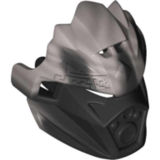 Bionicle, Kanohi Mask of Earth (Unity) with Marbled Flat Silver Pattern