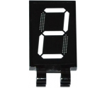 Tile, Modified 2 x 3 with 2 Clips with White '2' Digital Display Pattern (Sticker) - Set 60080