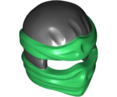 Minifigure, Headgear Ninjago Wrap Type 2 with Green Wraps and Knot Pattern