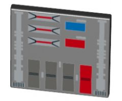 Road Sign 2 x 2 Square with Open O Clip with Lights Pattern