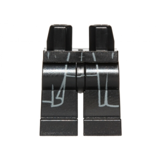 Hips and Legs with Dark Bluish Gray Long Coattails Outline Pattern