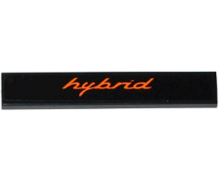 Tile 1 x 6 with Orange 'hybrid' Pattern (Sticker) - Set 75912
