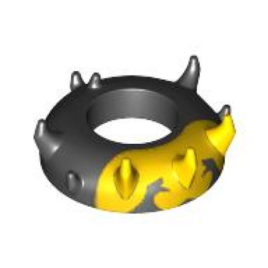 Minifigure, Headgear Head Top, SW Zabrak Horns, Savage Opress Pattern
