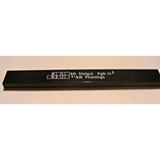 Tile 1 x 8 with 'BD Stalgul Kgb m² BW Phonings' Pattern (Sticker) - Set 7898