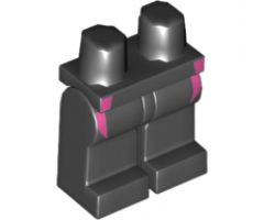 Hips and Legs with Dark Pink Wetsuit Lines Pattern