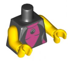 Torso Female Wetsuit Pattern / Yellow Arms / Yellow Hands
