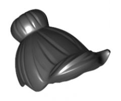 Minifigure, Hair Female with Top Knot Bun and Forelock