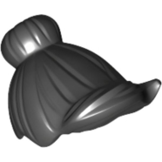 Minifigure, Hair Female with Top Knot Bun and Forelock