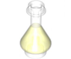 Minifigure, Utensil Bottle, Erlenmeyer Flask with Trans-Neon Green Fluid Pattern